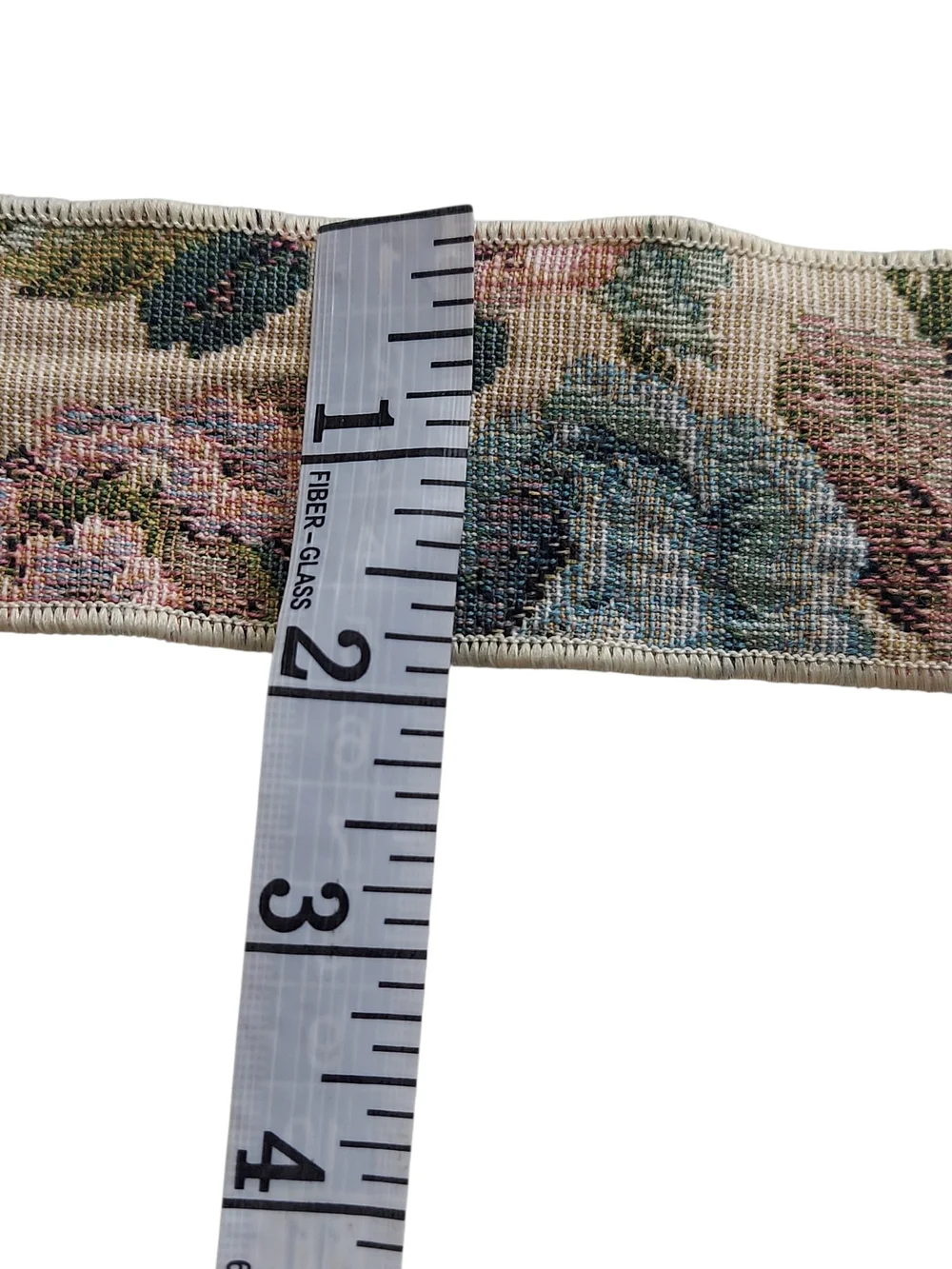 Vintage Floral Tapestry Belt Rope Buckle Woven Fabric Adjustable Boho Cottagecor